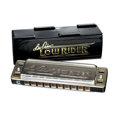 Lee Oskar Key of C Low Rider Harmonica  Chrome Look - Free USA shipping