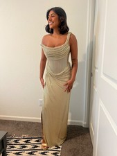 gold dresses for women formal evening