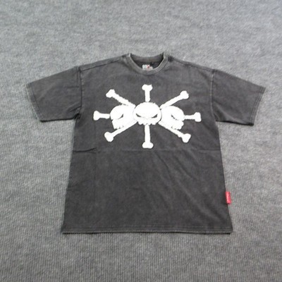 Baka Stroll Shirt Mens Medium Black Short Sleeve Graphic Tee Oversized