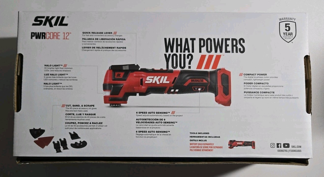SKIL PWRCORE 12 OS592701 12V Cordless Oscillating Multi Tool