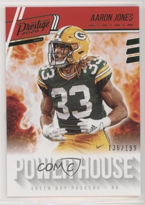 2020 Panini Prestige Power House Xtra Points Green /199 Aaron Jones #PH-AJ 2xd