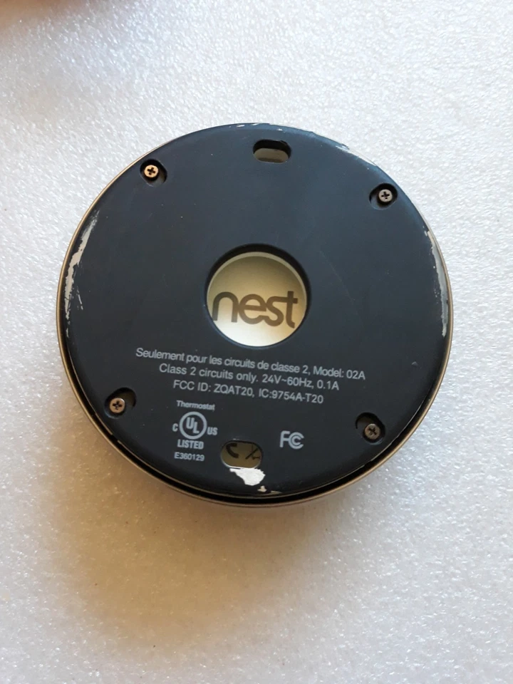 Google Nest 2nd Gen Learning Smart WiFi Thermostat 02A-UNTESTED-SOLD AS IS-- - Image 3 of 4