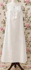 SoieRose White 100 Cotton Victorian Romantic Cottagecore Nightgown - SR-1292