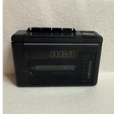 RCA PT01 AM/FM Stereo Portable Cassette Player Black Headphone Jack Nostalgia