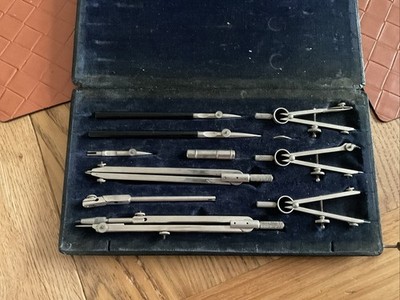 Vintage Zirkel Zeichenset für technisches Zeichnen