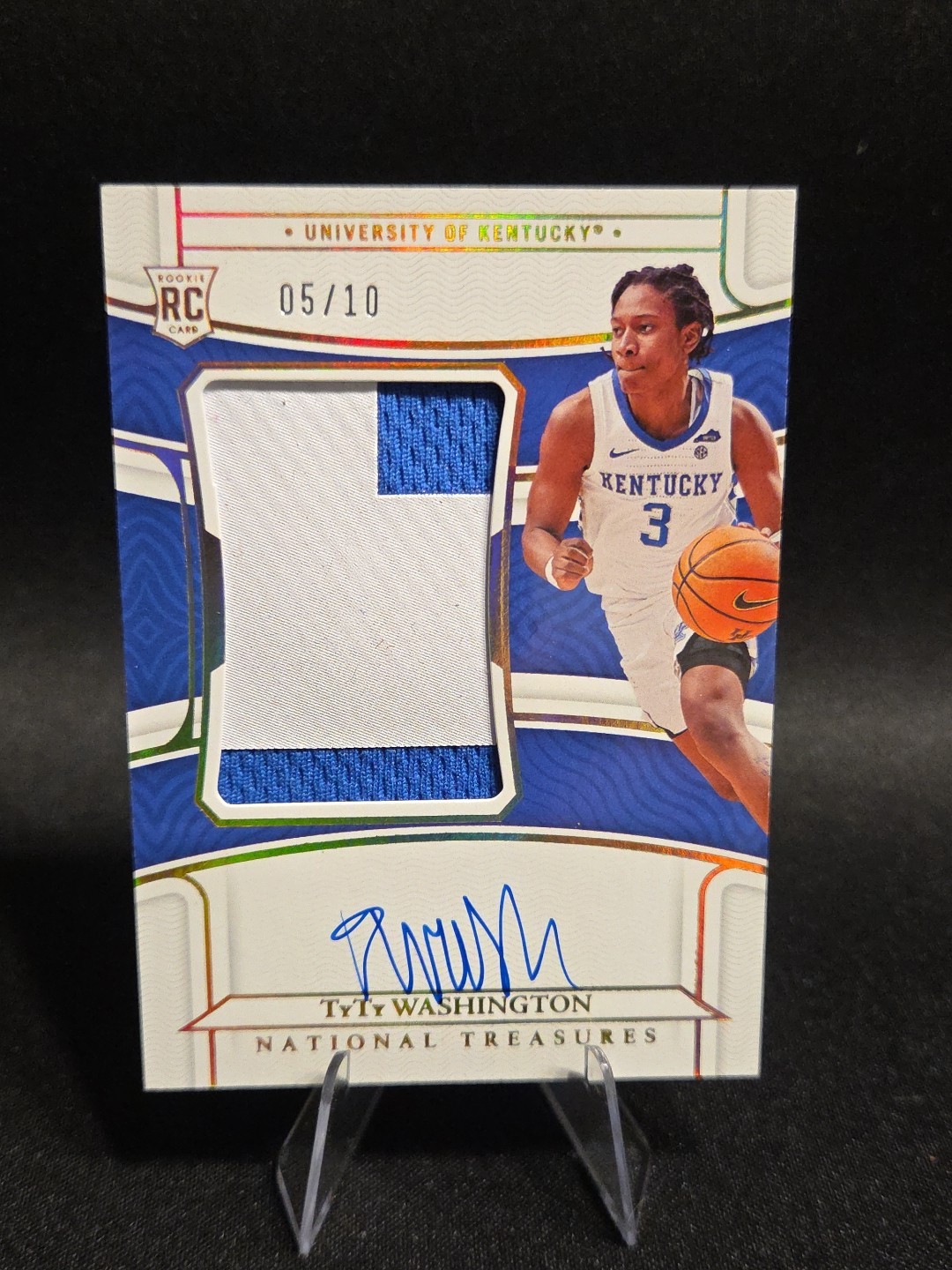 2022 panini national treasures collegiate  Ty T Washington RPA /10 RC PS2..