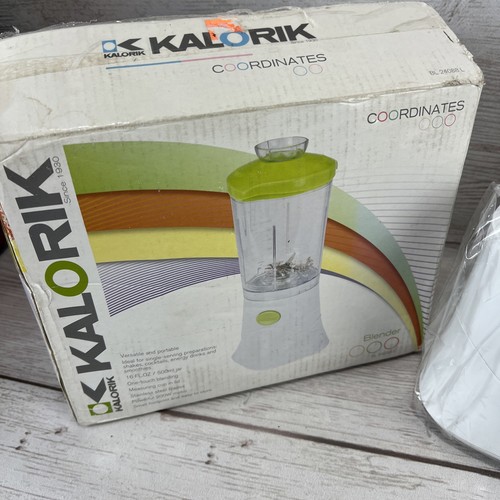 New Open Box Kalorik Coordinates Blender White Lime Green BL 240881 L - Picture 2 of 17