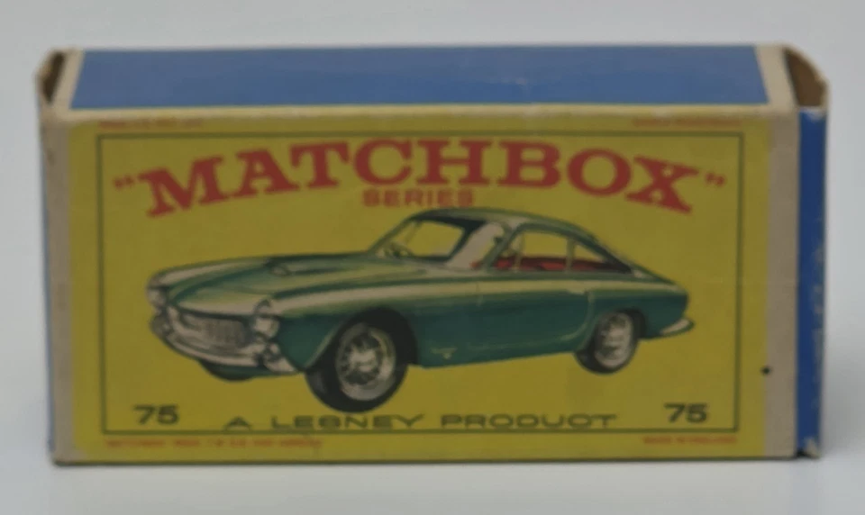 1960s Vintage Boxed Matchbox Series Lesney No75 Ferrari Berlinetta Green Amazing - Image 2 of 4