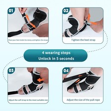 Adjustable Plantar Fasciitis Night Splint Foot Drop Orthotic Ankle Support Brace
