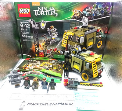 Lego 79115 Complete w/Box Instructions Teenage Mutant Ninja Turtles Van Takedown