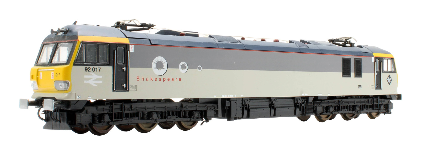 LIMA 'OO GAUGE' 204871 RAILFREIGHT GREY CLASS 92 017 'SHAKESPEARE' ELECTRIC LOCO