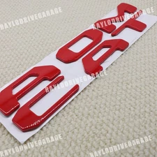 For 2024-2025 Tacoma Rear Decal 3D Sticker Gloss Red Tailgate Letter Emblem ABS