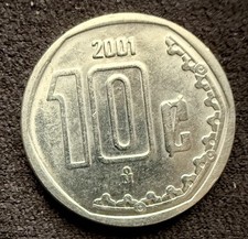 Mexico, 2001 10 Centavos - KM#547