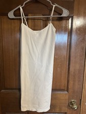 Intimately FREE PEOPLE New Long Camisole Slip S Ivory Cream Seamless