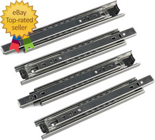 2 Pairs 9" Full Extension Ball Bearing Telescopic Drawer Slides Slide Rails