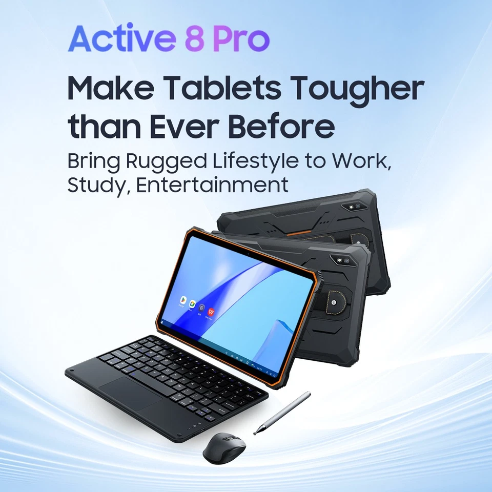 Blackview Active 8 Pro Rugged Tablet 16GB+256GB 22000mAh Android 14 Dual SIM - Image 2 of 4