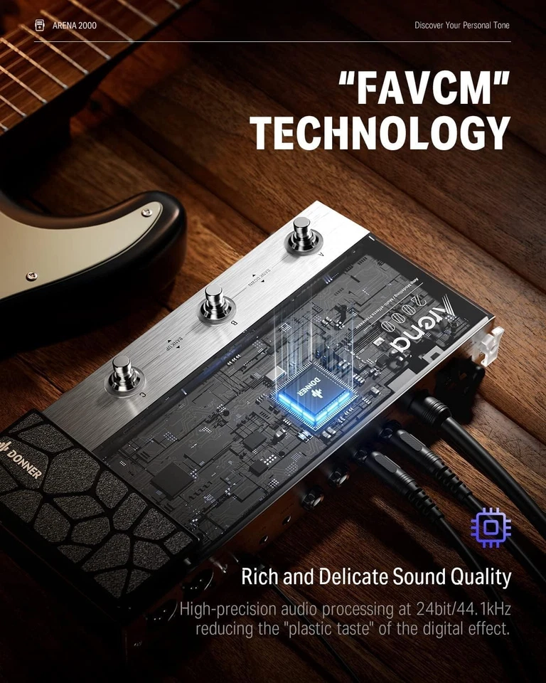 Donner Arena2000 Pedale multieffetto, 278 Effects, 100 IRs, Looper, Drum GD050 - Image 2 of 4