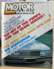 Motor Manual June 1980 Vintage Magazine In Good Condition