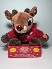 Huggie Hugs Rudolph the Red Nosed Reindeer Animated Plush Dan Dee - New