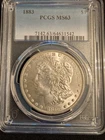 1883 $1 Morgan Silver Dollar, Graded, MS63