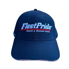 Fleet Pride Truck & Trailer Parts Baseball Cap Blue American Flag Striped Hat
