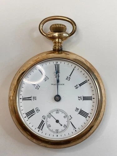 Antique WALTHAM Gold Filled Pocket Watch, Pre-Owned, Doesn't Run (32-#128)