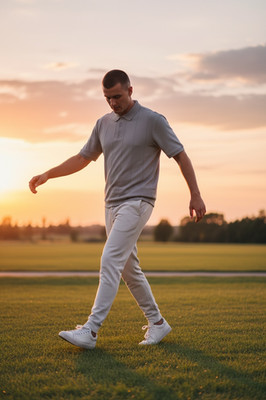 MEN JOGGER CHINO PANTS COTTON CASUAL SWEAT PANTS ELASTIC WAIST CONFORTABLE
