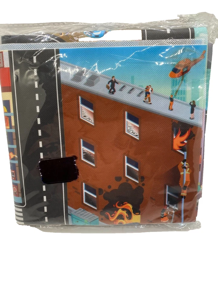 Coche de juguete para niños mapa de carreteras coches ciudad alfombra de juego Foto 2 de 4