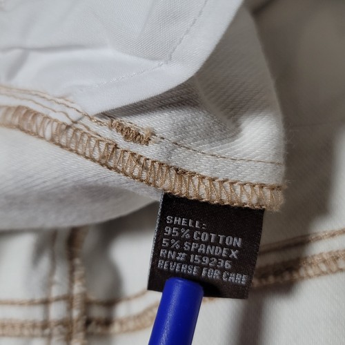 Jeans denim elasticizzato J. McLaughlin taglia 0 Lexi beige stampa floreale orlato - Foto 12 di 17
