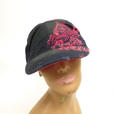 BARRETT JACKSON Fine Tuned Women's Pink Blue ''Distressed'' Look Hat - NWT