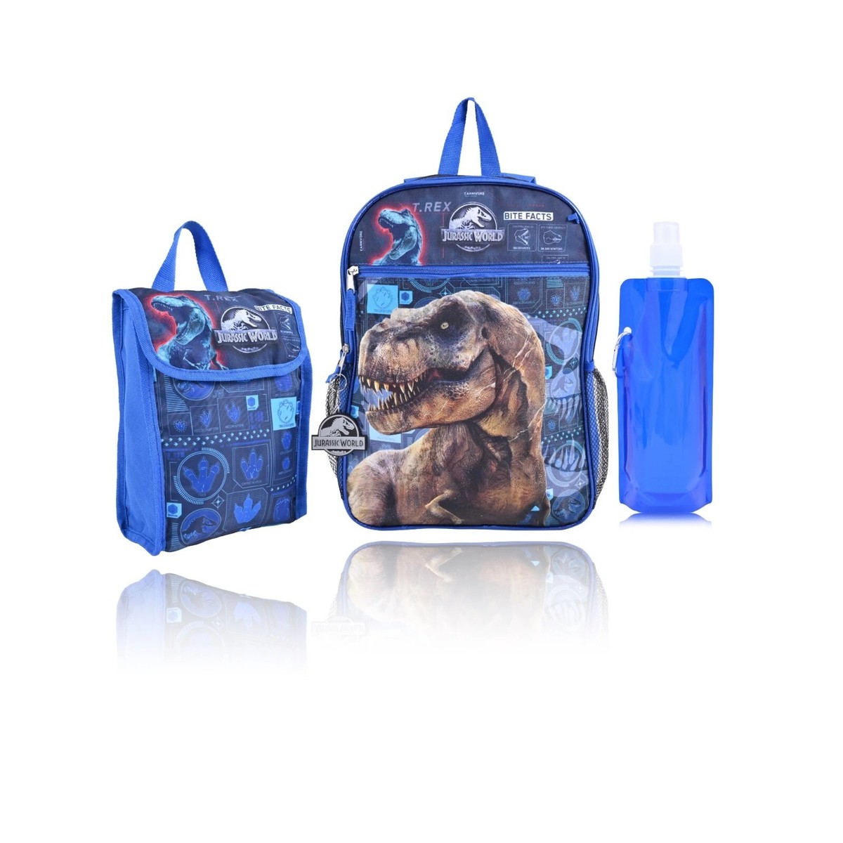 Universal Studio Jurassic World Child 5-Piece Set BackPack-Blue