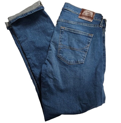 ⭐️ ラッキー ⭐️ Hollister Womens Jeans Sz 3S 26x27 Blue Dark Wash Denim Comfort