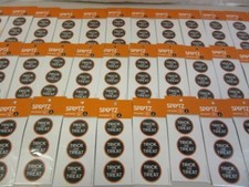 Lot of 36 Packs of Halloween Trick or Treat Stickers Round Total 216 Stickers 