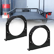 2pc 4" Round Trailer Tail Light  L Mounting Bracket for Truck Boat RV