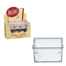 TableCraft Clear Rectangular Sugar /Sauce Packet Holder - 24 Pack Case