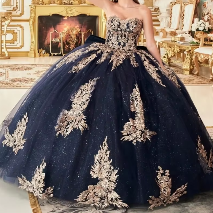 navy blue sweet 16 dresses Shiny Princess Blue Wedding Dress... From Zaomeng321, $310.68 pair this gown with subtle accessories and opt for dry cleaning to maintain sequin integrity Navy Blue Shiny Ball Gown