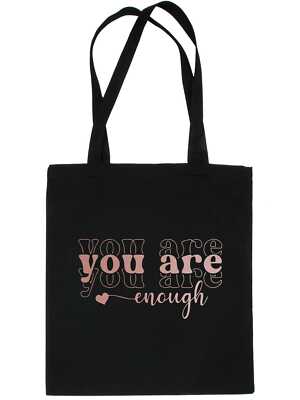 You Are Enough In Rosegold Tragetasche Geburtstag Geschenk Wiederverwendbar Einkaufstasche