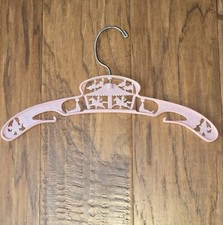 Vintage 1960s BABY WORLD Childrens Plastic Swivel Clothes Hanger circus carousel