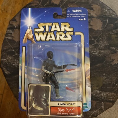 Star Wars Saga A New Hope Djas Puhr Alien Bounty Hunter Action Figure 2002 MOC