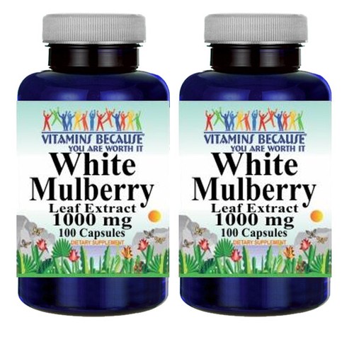 Extrait De Feuille De Mûrier Blanc 1000 Mg - 30/60/120 Capsules, Contrôle Poids Et Glycémie