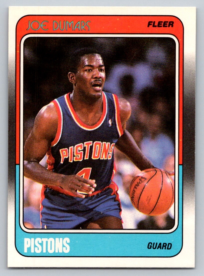 1988-89 Fleer Joe Dumars #40 - Detroit Pistons