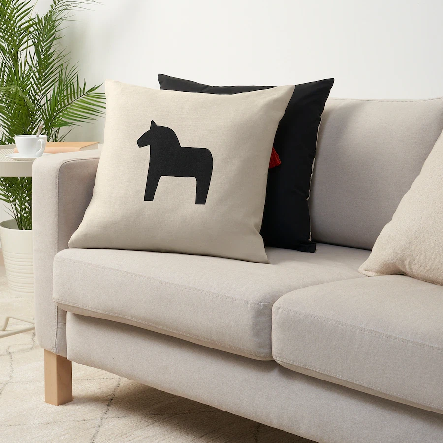 KUSTFYR Cushion, white/ghost, 12 - IKEA