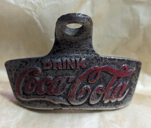 Vintage Drink COCA COLA Starr X Wall Mount Metal Bottle Opener Coke Bar