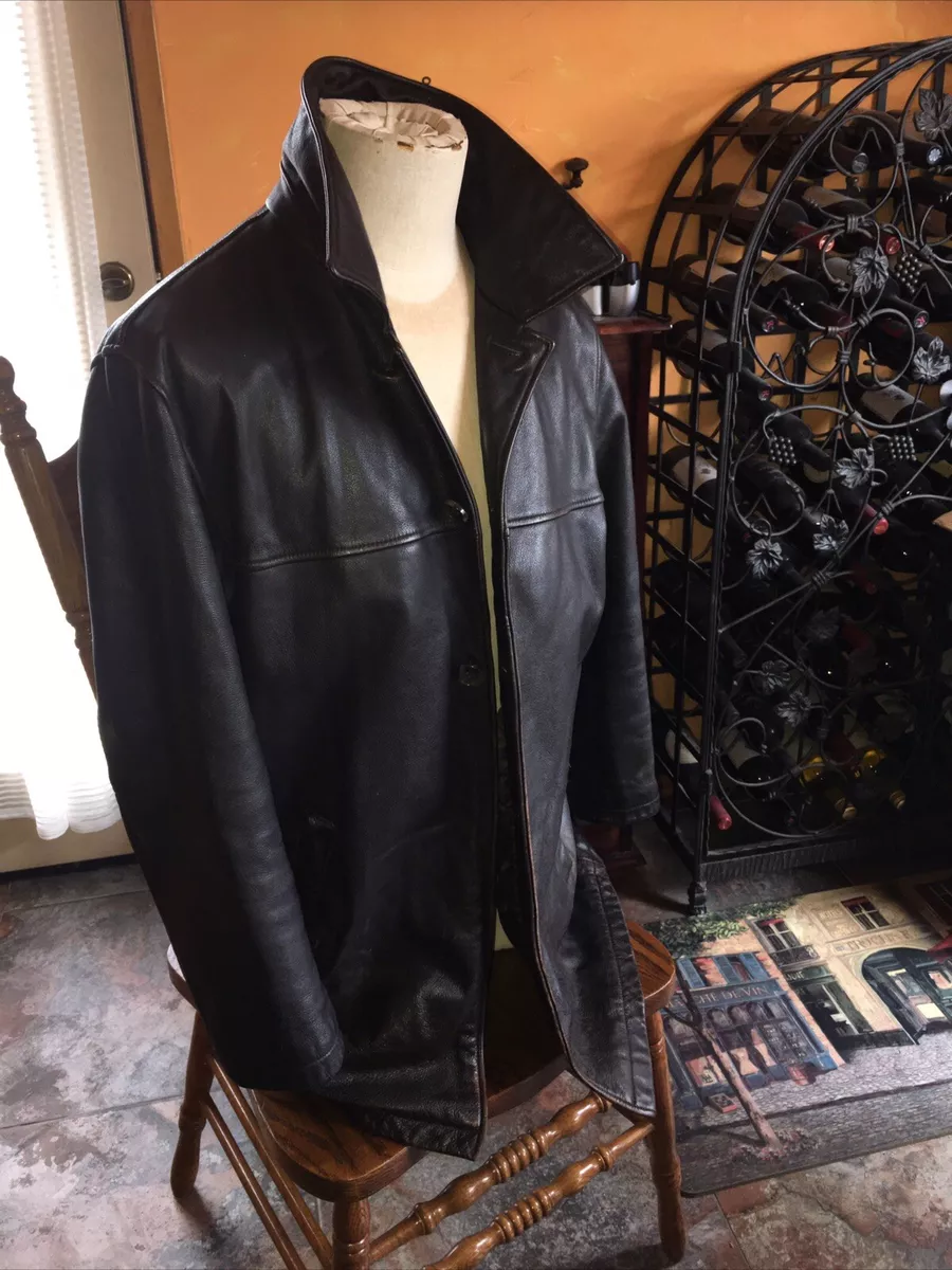 Eddie bauer cheap genuine leather jacket