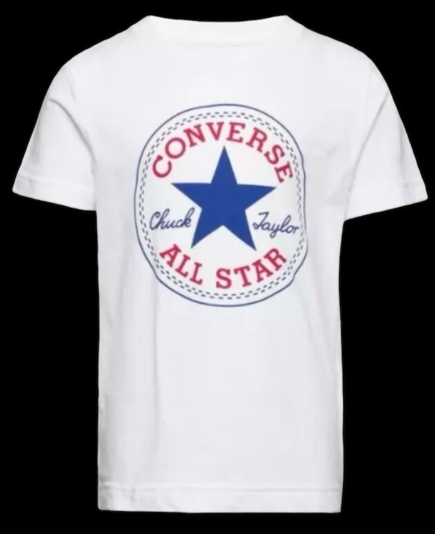 CONVERSE Big Boys Chuck Taylor Graphic Patch T-shirt All Star Size