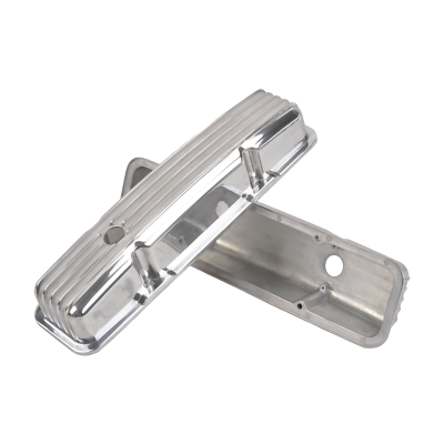 1958-86 SBC Classic Car Parts 350 Retro Finned Black Aluminum Tall