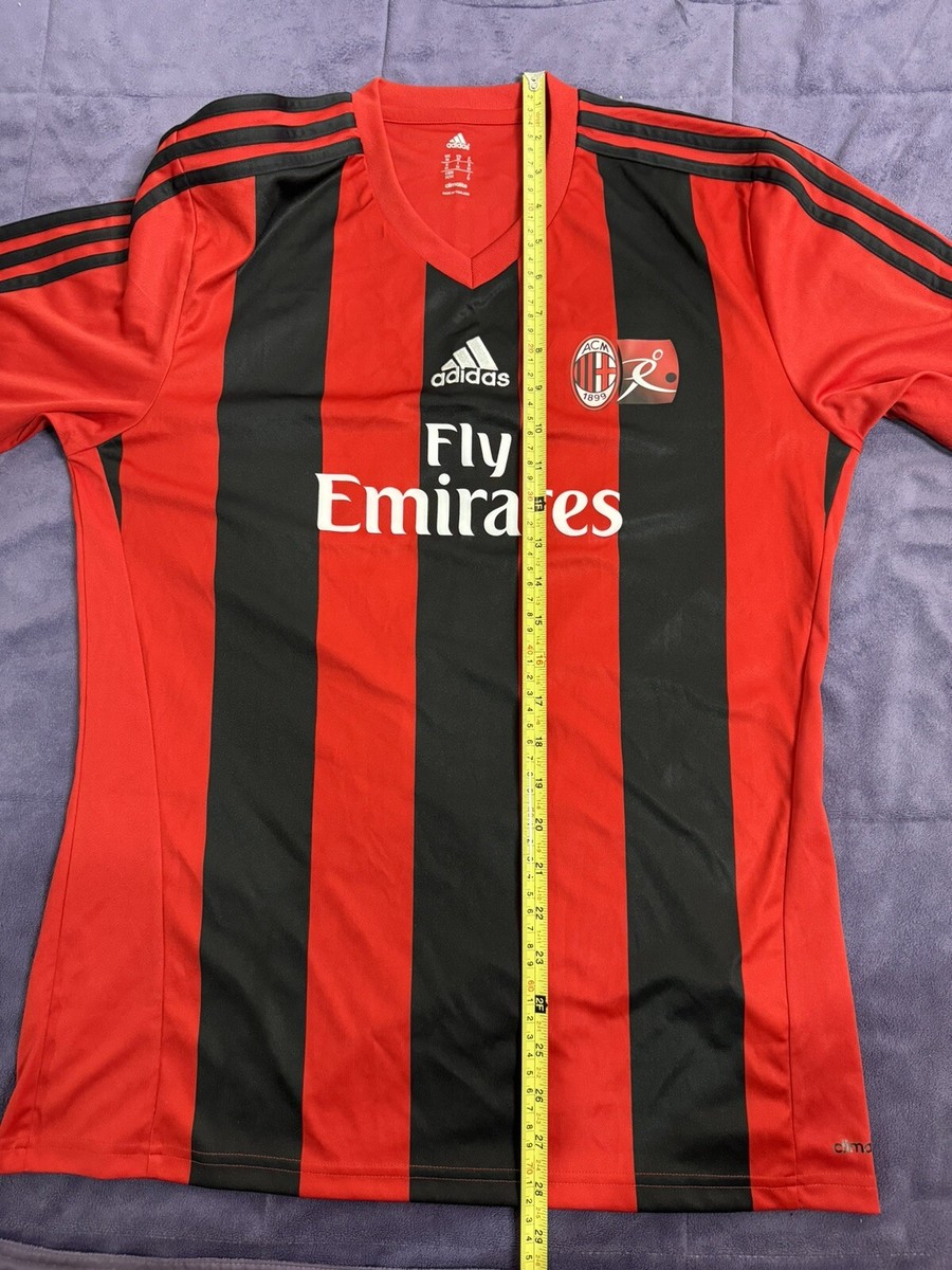 AC Milan Home Football Soccer Jersey Adidas Z38466 Men Sz M
