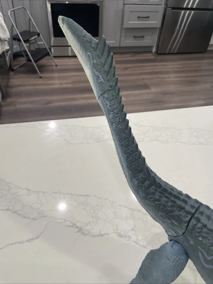 Jurassic World Mosasaurus Jurassic Park Dinosaur Figure Toy 2017 Mattel Big 28" - Image 4 of 4