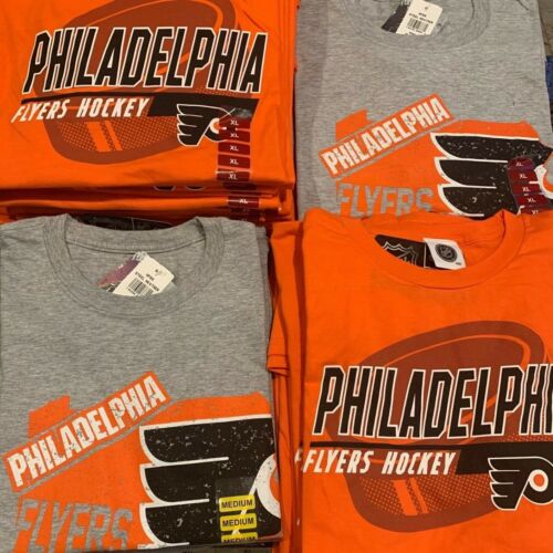 NHL Team Apparel PHILADELPHIA FLYERS Hockey T-Shirt Authentic Licensed Pick Size - Picture 1 of 16