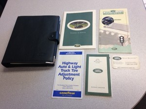 1996 LAND ROVER RANGE ROVER OWNERS MANUAL BOOK & CASE SET -- EXCELLENT